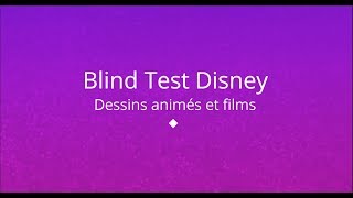 Blind Test Disney [upl. by Arahahs]