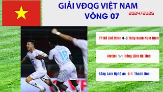 BẢNG XẾP HẠNG KẾT QUẢ VÒNG 7 VĐQG VLEAGUE 2425 NGÀY 1111 [upl. by Zebapda162]