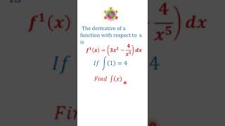 HOW TO FIND THE EQUATION OF A CURVE FROM ITS DERIVATIVE integration [upl. by Burn102]