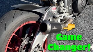 Aprilia Tuono 1100 V4 Factory w Leo Vince Shorty Exhaust Sound [upl. by Tamah]