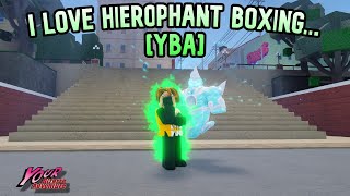 YBA I LOVE Hierophant Green Boxing [upl. by Nilahs]