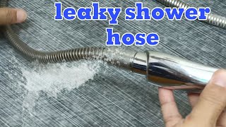 How to Fix Leaking Shower Hose in 5 Minutes [upl. by Izmar]