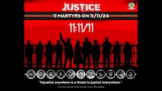 JUSTICE FOR 11 MARTYRS ON 111124 [upl. by Ynar]