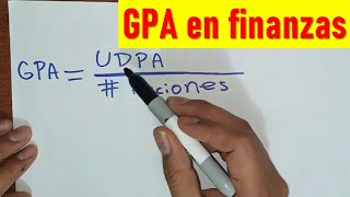 Ejercicio de GPA financiero Ganancias Por Acción [upl. by Ahsead193]