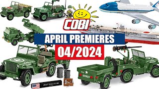 📅 April premieres from COBI  042024  Himars Planes cars cobi bricks [upl. by Hewe]