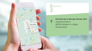 Physiotherapie amp Massage UllmayerWeiß  Physiotherapeut in Wangen im Allgäu [upl. by Siaht778]