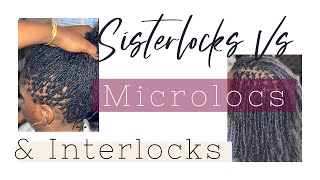 Sisterlocks vs Microlocks amp Interlocks 2020  Locswithkayla [upl. by Dragoon]