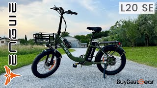 ENGWE L20 SE  the Best Folding Cargo Electric Bike  120 km Autonomy and 38 kmh Top Speed [upl. by Singh579]