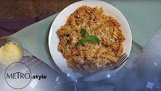 Sun Dried Tomato Pesto Pasta Recipe  Metrostyle [upl. by Eylatan]