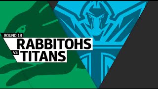 NRL 2016 Round 13 Titans vs Rabbitohs Highlights [upl. by Cerf]