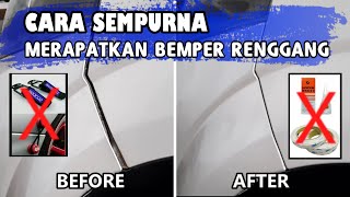 Cara Ampuh Mengatasi Bemper Mobil Renggang  Trick Merapatkan Bumper Mobil Renggang MangapMenganga [upl. by Weslee]