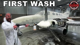 Our FREE Abandoned Airplane Gets Its First Wash In 17 Years  Ep7 [upl. by Atteragram]