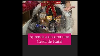 Como decorar uma Cesta de Natal [upl. by Nevai]