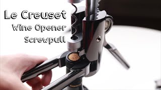 Luxury Wine Opener Le Creuset Metal Screwpull Unboxing ASMR [upl. by Efal]