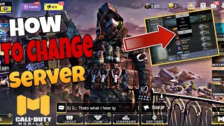 HOW TO CHANGE SERVER IN CALL OF DUTY MOBILE  SELECT DIFFERENT SERVER IN CODM  CHANGE REGION [upl. by Einwahr903]