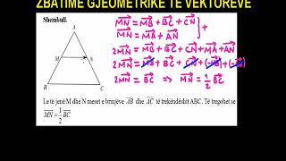 37 Matematika Klasa 12 Mesimi 37 Zbatime gjeometrike të vektorëve [upl. by Sigismundo]