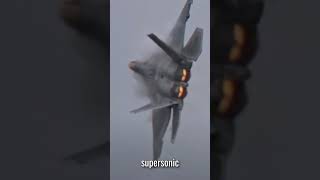 Epic F22 Raptor Supersonic Flyby  Feel the Power [upl. by Annadiane]