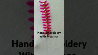 💥 Superb hand embroidery beads border design with basic stitch ❤️😍 trending shortsvideo [upl. by Aramoy808]