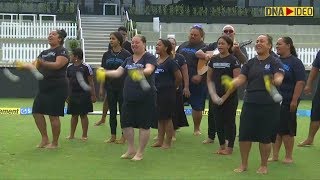 The Indian womens cricket team got a traditional welcome in New Zealand [upl. by Stalk167]