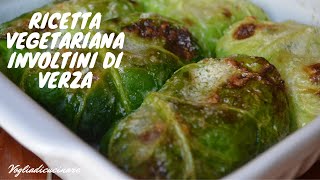 Ricetta vegetariana  Involtini di verza [upl. by Thunell]