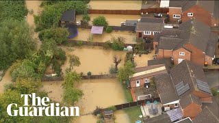 Heavy rainfall causes flooding in central and southern England [upl. by Hilde]