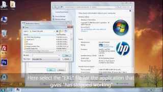 How to Fix quot Has stopped workingquot in windows 7 [upl. by Nare]