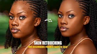 HighEnd Skin Retouching Beginner Photoshop Tutorial Step by step  Frequency Separation [upl. by Brindle]