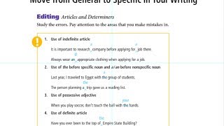 GS4 Ch7 D Writing and editing articles and determiners [upl. by Sholes349]