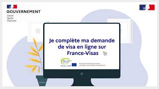 FranceVisas  Compléter votre demande de visa en ligne [upl. by Stewardson860]