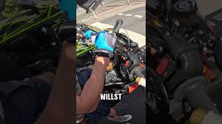 HAND GEBROCHEN ☠️ stocky450 motorrad bikelife funny memes fail lustig [upl. by Dorren]