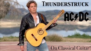 ACDC  Thunderstruck  Acoustic Fingerstyle Guitar Cover  Classical Solo Guitar [upl. by Ferretti773]