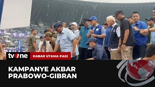 Hari Ini PrabowoGibran akan Kampanye Akbar di Sidoarjo  Kabar Utama Pagi [upl. by Itida]