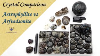 Crystal Comparison Astrophyllite VS Arfvedsonite [upl. by Krenn338]