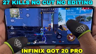 infinix gt 20 pro free fire gaming test 27 kills no cut no editing solo vs squad [upl. by Loralee912]