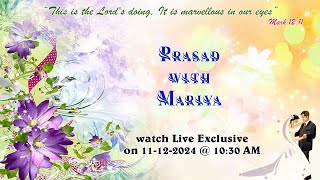 🛑LIVE Prasad with Mariya Wedding  11122024  1030 AM  ASR Function Hall Avanigadda [upl. by Mikihisa130]