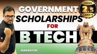 Government Scholarships BTech Students Must Apply In 2023  Harsh Sir VedantuMath [upl. by Raquela358]