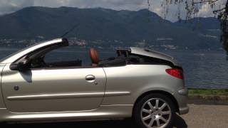 Peugeot 206 CC  Ouverture du toit [upl. by Aniwde268]