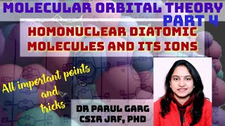 Molecular Orbital Theory Part 4  Rules for HOMONUCLEAR DIATOMIC MOLECULE  Energy level diagram [upl. by Martz]