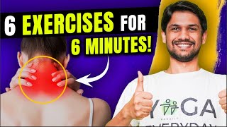 6 Exercises for NECK MOBILITY  Follow Along Video in Hindi  Saurabh Bothra Yoga [upl. by Nalloh]