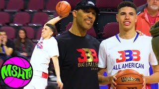 LaMelo Ball vs D1 COLLEGE RECRUITS  Big Baller Brand All American Game [upl. by Anisirhc600]