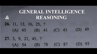 GENERAL INTELLIGENCE amp REASONING  Reasoning Previous year solved question paper of SSC  Part 33 [upl. by Germain795]