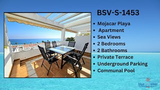 BSVS1453 Apartment Mojacar Playa 255000€ 2 Bedrooms 2 Bathrooms [upl. by Yrrep]