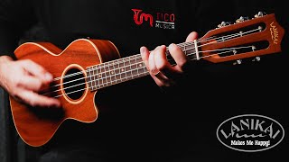 Lanikai ACST5CET Acacia Solid Top ukulele de 5 cuerdas [upl. by Zeena]