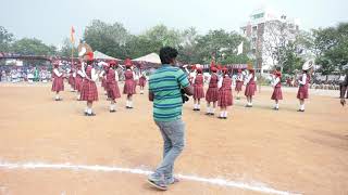 Puducherry Girls super performance in Vijayawada southern level Band competition Program [upl. by Aremmat]