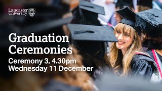 Lancaster University Graduation Ceremony  430pm Wednesday 11 December 2024 [upl. by Erica]