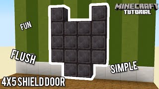 4x5 Shield Piston Door  Minecraft 121 Redstone Tutorial [upl. by Oz]