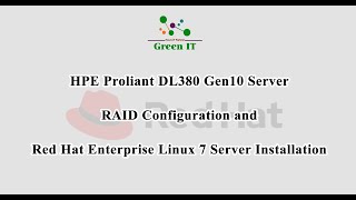 HPE ProLiant DL380 Gen10 Server  RAID Configuration and Red Hat Enterprise Linux 7 Installation [upl. by Groves]