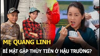 Mẹ Quang Linh bí mật gặp Thùy Tiên ở hậu trường [upl. by Carr575]