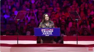 Chairwoman Elise Stefanik Speaks at President Trumps Historic MSG Rally 10272024 [upl. by Burkle]