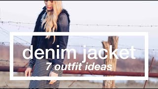 womens denim jacket outfit ideas [upl. by Meingoldas507]